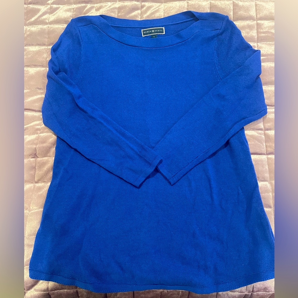 Karen Scott Blue Women’s Tunic